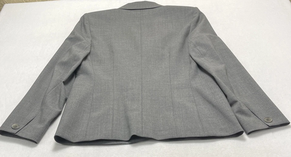 Traje Pantalón Talbots Gris Elástico Lana 3 Botones Tiro Alto Tallas 8, 10 Foto 4 de 4