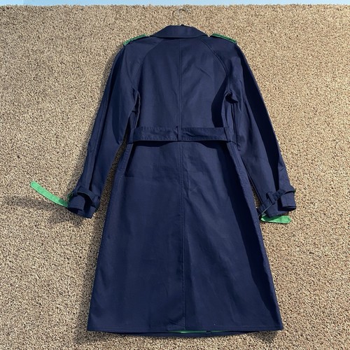Gabardina 3.1 Phillip Lim para mujer Target *NUEVA CON ETIQUETAS* talla pequeña azul marino/verde preparación - Imagen 2 de 8
