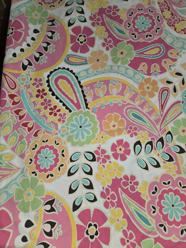 Pottery Barn Teen Pink Daisy Flowers F/Q Duvet