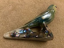 Gorgeous Pearlescent KSP Ceramic Budgerigar, good condition