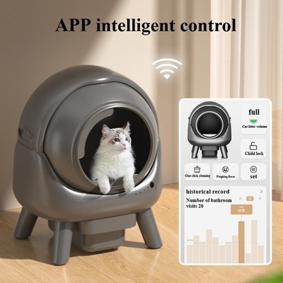 Smarte Katzentoilette mit automatischer Reinigungs-APP intelligente Steuerung, unterstützt   