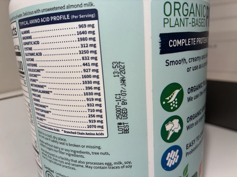 Mezcla de batido a base de plantas verdes veganas orgánicas Garden of Life - chocolate - 19,4 oz Foto 4 de 4