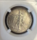 US 1941 PHILADELPHIA WALKING LIBERTY SILVER HALF DOLLAR NGC MS 64