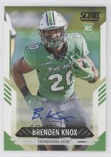 2021 Score Rookies Signatures Brenden Knox #366 Auto 4r7