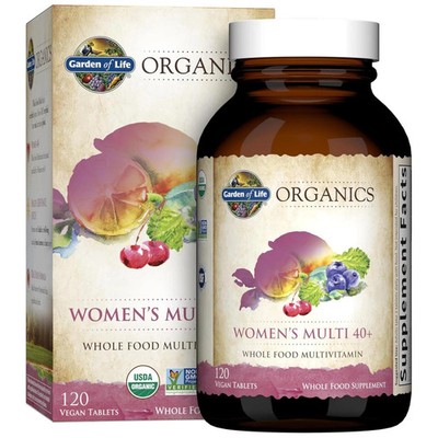 Garden of Life Mykind Organics Women's Multi 40+ 120 Vegan Tabs EXP 12/2026