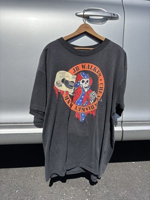 Vintage JB Walker Rebel Biketoberfest Single Stitch Faded Black T Shirt XL 