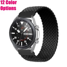 20mm 22mm Braided Solo Loop Stretchy Nylon Watch Band Quick Release Wacth Strap