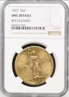 1927 ST. GAUDENS $20 GOLD PIECE DOUBLE EAGLE Coin NGC UNC Details 0.9675 Ounces