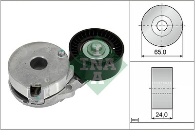 INA 534 0733 10 Belt Tensioner, V-ribbed belt for Alpine, Nissan, Renault