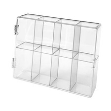 Figures Display Case Clear Display Case Protective Stackable Figurine Rack Stand