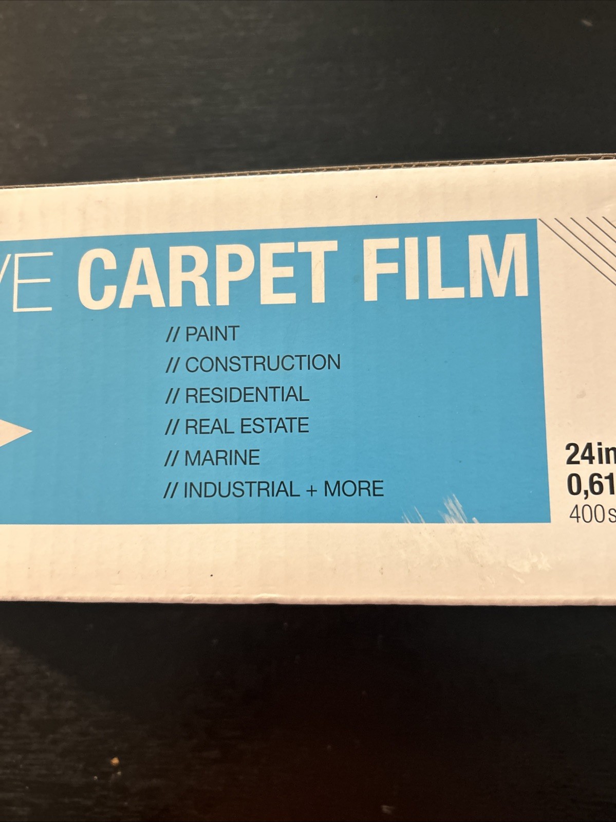 Trimaco Easy Mask Protective Film For Carpets 2 mil 24” X 200’ 400 Square Feet