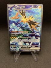 Carta Pokémon TCG Zapdos EX 202/165 Viola Scarlatto-151 SIR Condizioni NM 