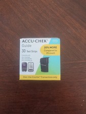 ACCU-CHEK Guide Glucose Blood Test Strips -30ct Strips EXP 2027