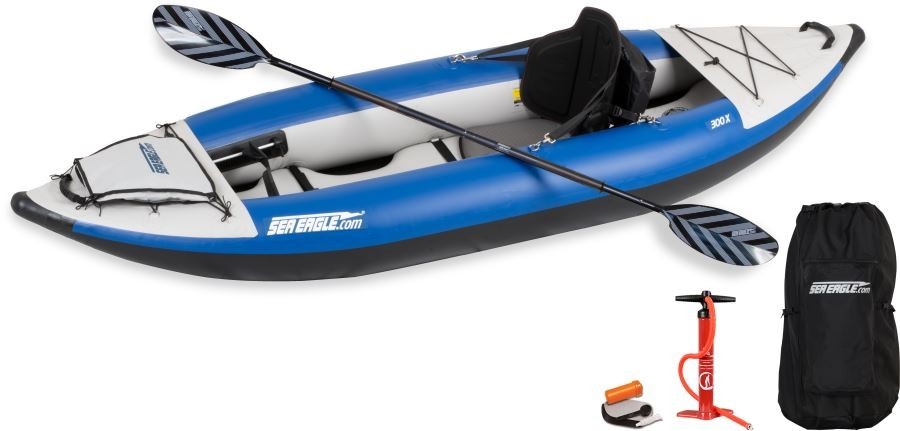 Sea Eagle 300X Pro Package Explorer Kayak. Most Rugged 1-person