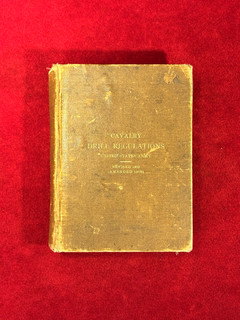 ORIG WWI ERA US ARMY CAVALRY DRILL REGULATIONS BOOK DATED 1909