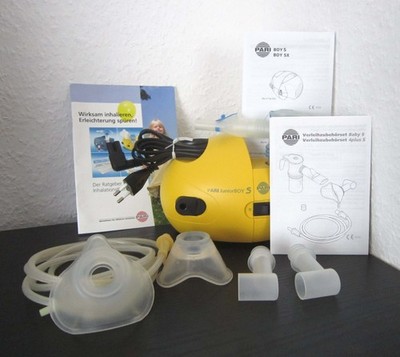 PARI JuniorBOY S Type 053 Inhalator Inhalationsgerät+Zubehör inkl. Babymaske Gr3