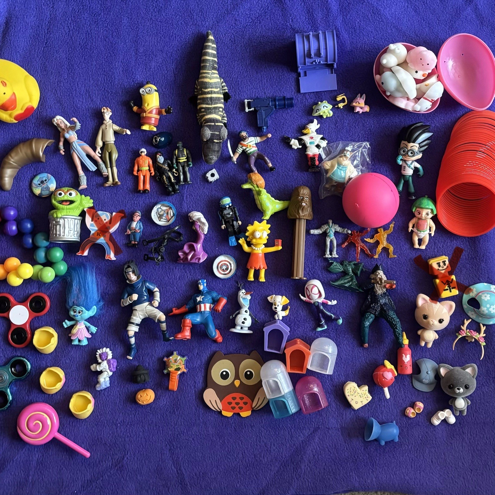 Mixed Lot of Vintage and Modern Toys and Action Figures 80+ Pieces and Extras