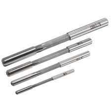 Image of 4pcs 1/8" 3/16" 1/4" 5/16" Chucking Machine Reamer H7 HSS 6 Straight Flutes