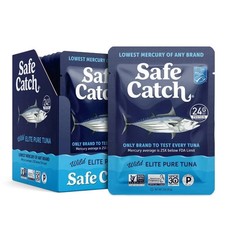 Safe Catch Elite Tuna Wild-Caught Lowest Mercury 3 Ounce Pouch Pack of 12