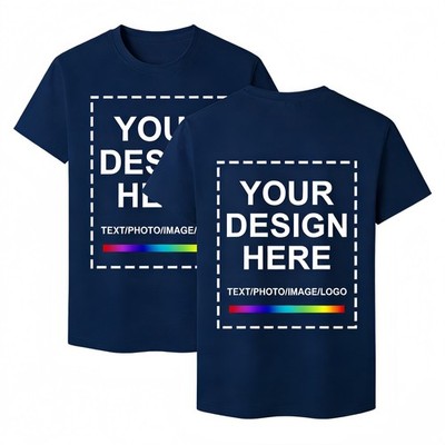 High-quality custom T-shirt, customizable text/graphic/logo, 100% cotton 