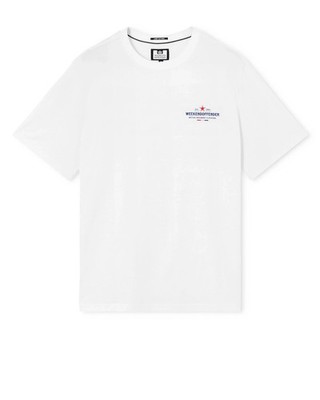 Weekend Offender Bergamo Grafik-T-Shirt Weiß