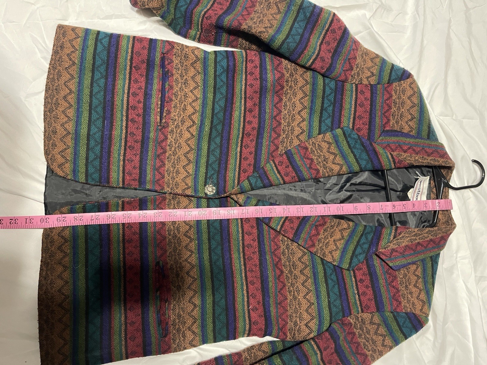 Westbound Multicolor Striped Button Pockets Mid-L… - image 8