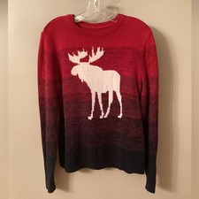 ABERCROMBIE KIDS 15/16 BIG MOOSE LOGO SWEATER