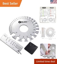 Dual-Sided Stainless Steel Thickness Gauges - Ideal for Welders & DIY Projects