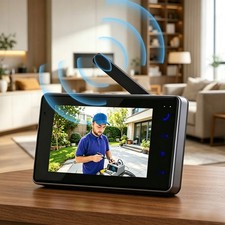 2-way Intercom Video Doorbell W/ Monitor Display Household Video Doorbell