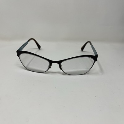 ZERO G TITANIUM LITTLE ODESSA 53-16-135 BROWN TURQUOISE EYEGLASSES J433