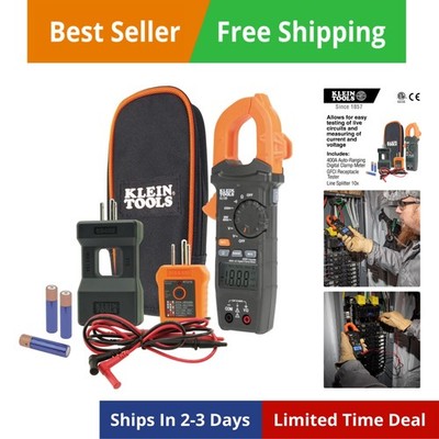 Clamp Meter Electrical  Kit, AC Auto Ranging 400 Amp, Backlit Display, Includ...