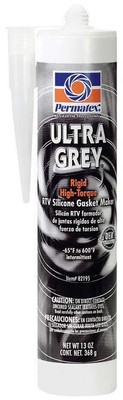 Permatex Sealant - Ultra Gray - Silicone - 13.00 oz Cartridge - Each