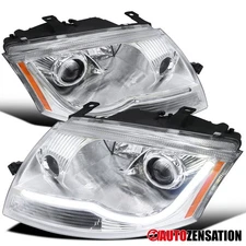 Fit 1999-2006 Audi TT LED Strip Projector Headlights Front Headlamps Left+Right