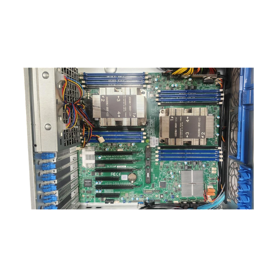 Supermicro SuperServer 8-Bay Workstation Server X11DPi-NT Bare System 2x PSU - Image 3 of 4