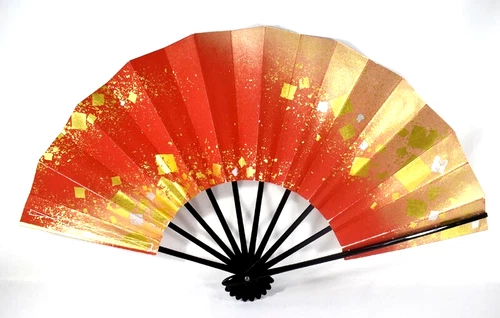 Kyoto Mai-ogi (a fan for Japanese traditional dance) G and S snow pattern #4118
