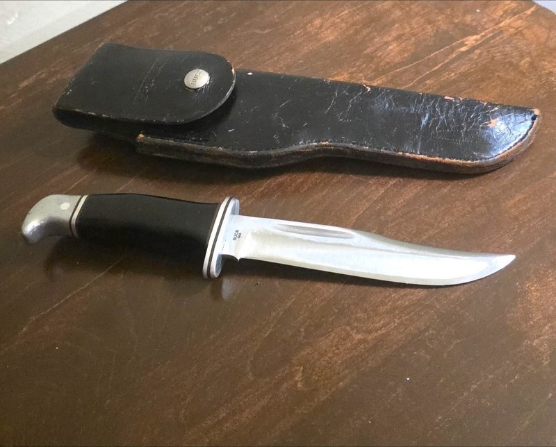 1967-1972 Buck 119 Knife With Scarce Original Sheath USA