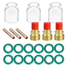 21pcs Glass Cup Kit for WP-9/20/25 TIG Welding Torch Accessories 3/32"