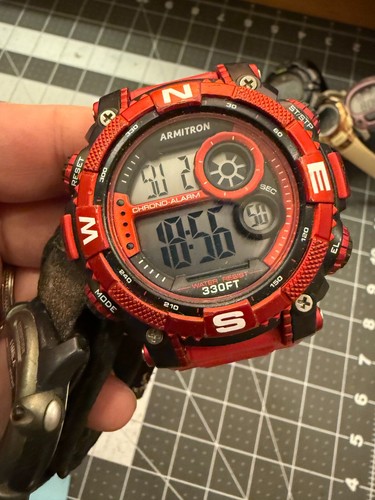 23 Fossil Timex Expedition Armitron Wenger SAK Design Watch Lot Sports Digital - Picture 18 of 23