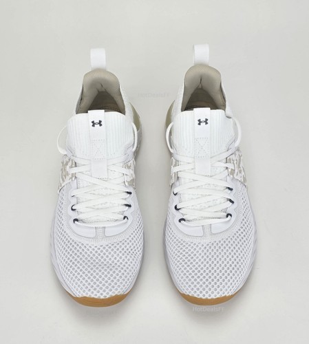 🔥 RARE 2023 Men's Under Armour Project Rock 4 Training Shoes White Camo, NIB! - Picture 9 of 13