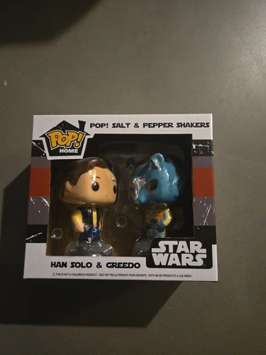 FUNKO POP HOME STAR WARS SALT & PEPPER SHAKERS HAN SOLO AND GREEDO  Unique Gift