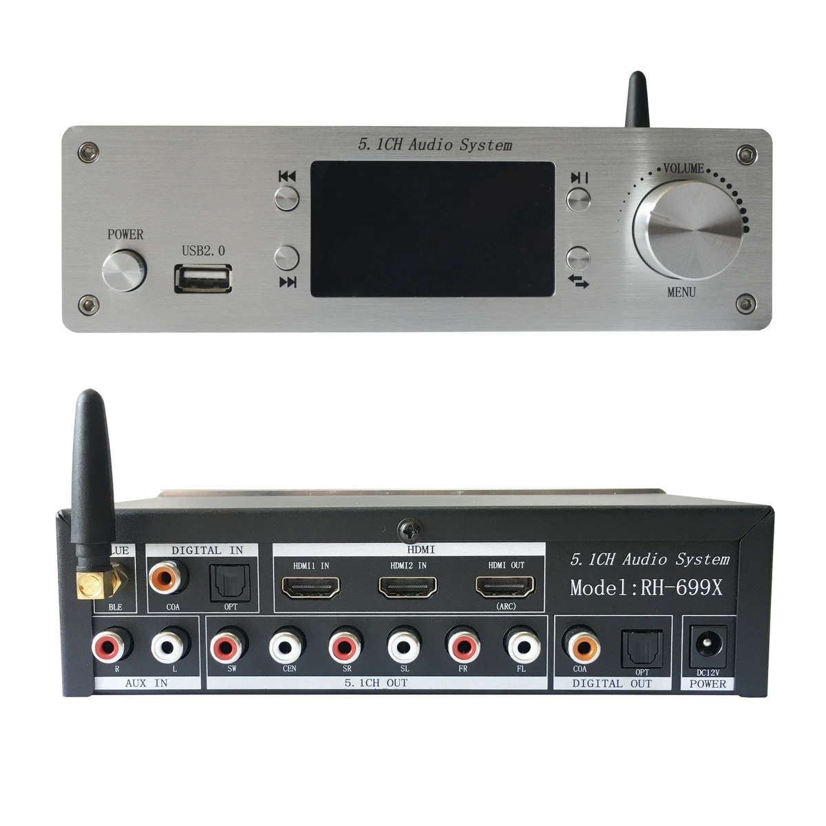 4K HDMI 5.1 Audio Decoder Bluetooth 5.0 DAC Lossless For DTS U