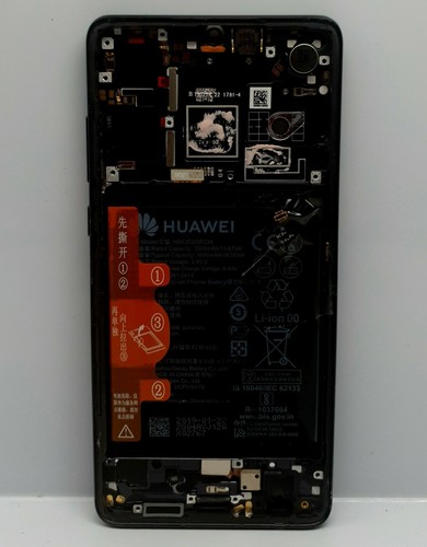 Originales Huawei P30 Display mit Rahmen und Akku Schwarz Demontage Versand 24h