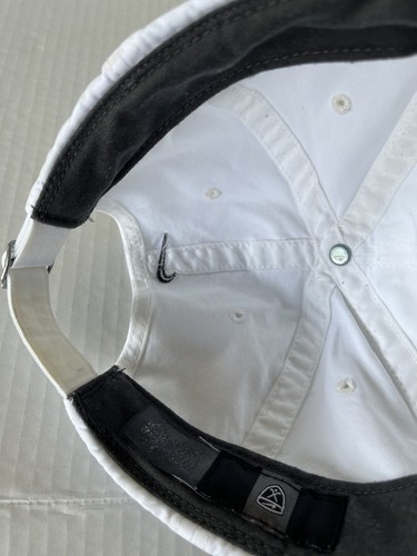 Gorra de golf Nike vintage blanca central Swoosh correa trasera gorra entrenamiento al aire libre gimnasio - Imagen 15 de 19