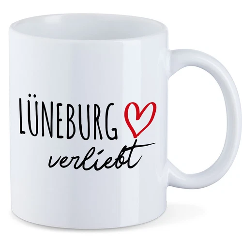 Kaffeetasse Lüneburg verliebt Keramik Tasse Geschenkidee Souvenir Präsent Wichte