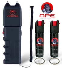 VIPERTEK 700 BV Rechargeable Stun Gun + Pepper Spray