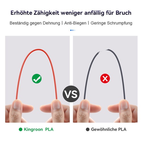 Kingroon 10KG 3D Drucker Filament PLA 1.75 mm Zufällige Bündel Mischfarbe 1KG - Zdjęcie 5 z 7