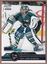 2001-02 Pacific #450 Evgeni Nabokov AUTO /500 - San Jose Sharks