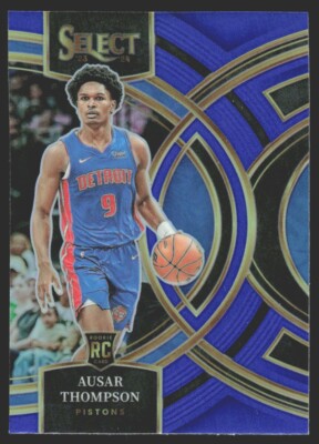 2023-24 Panini Select Premier Level Blue Prizm Rookie Ausar Thompson #128 GS1