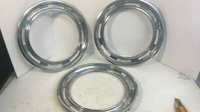 Vintage NOS Del Mar 14'' Wheel Slotted Trim Ring Set - #36