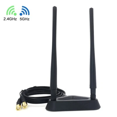 MARKENLOS WLAN Wi-Fi-Antenne 8 dBi RP-SMA Anschluss Für RT-AC68U 2 4 GHz 5 GHz Dualband